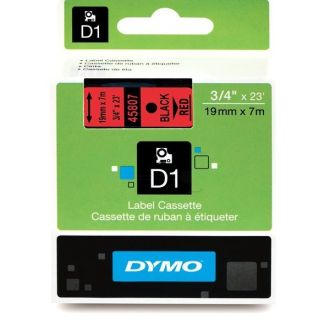 Ruban cassette d'origine 45807 / S0720870 Dymo - noir, rouge