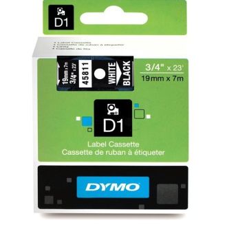 Ruban cassette d'origine 45811 / S0720910 Dymo - noir, blanc