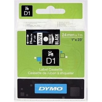 Ruban cassette d'origine 53721 / S0721010 Dymo - noir, blanc