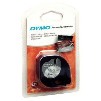 Ruban cassette d'origine 91208 / S0721730 Dymo - argenté