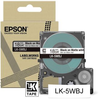 Ruban cassette d'origine C53S672063 / LK-5WBJ Epson - noir, blanc