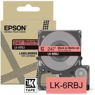 Ruban cassette d'origine C53S672073 / LK-6RBJ Epson - noir, rouge