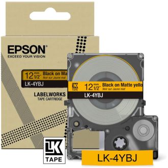 Ruban cassette d'origine C53S672074 / LK-4YBJ Epson - noir, jaune