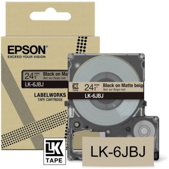 Ruban cassette d'origine C53S672092 / LK-6JBJ Epson - noir