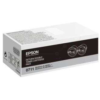 Toner d'origine C13S050711 / 0710 Epson - noir