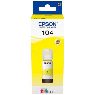 Bouteille d'encre d'origine C13T00P440 / 104 Epson - jaune