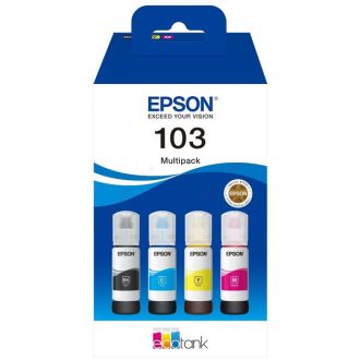 Cartouches d'origine C13T00S64A / 103 Epson - multipack 4 couleurs : noire, cyan, magenta, jaune