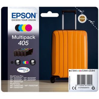 Cartouches d'origine C13T05G64020 / 405 Epson - multipack 4 couleurs : noire, cyan, magenta, jaune