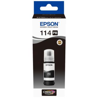 Bouteille d'encre d'origine C13T07B140 / 114 Epson - noire