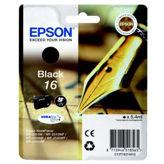 Cartouche d'origine C13T16214022 / 16 Epson - noire