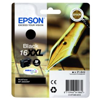 Cartouche d'origine C13T16814010 / 16XXL Epson - noire