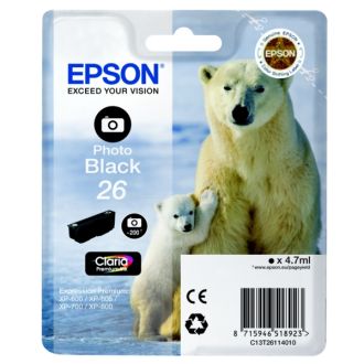 Cartouche d'origine C13T26114010 / 26 Epson - noire
