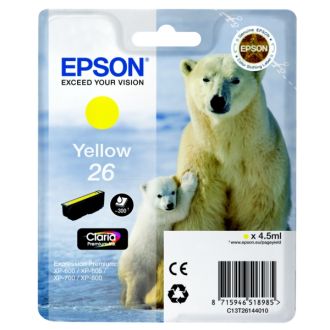 Cartouche d'origine C13T26144010 / 26 Epson - jaune