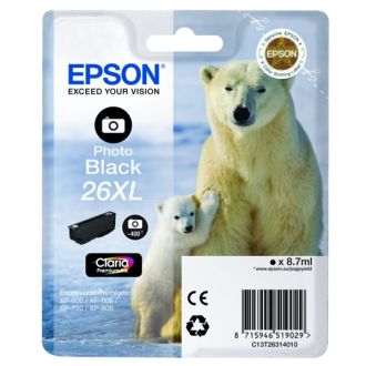 Cartouche d'origine C13T26314010 / 26XL Epson - noire