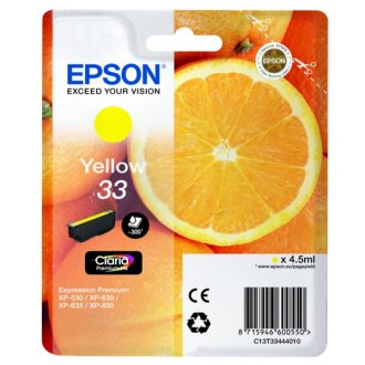 Cartouche d'origine C13T33444012 / 33 Epson - jaune