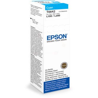 Bouteille d'encre d'origine C13T66424A / T6642 Epson - cyan