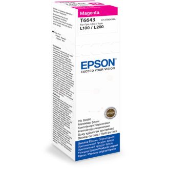 Bouteille d'encre d'origine C13T66434A / T6643 Epson - magenta