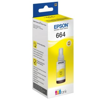 Bouteille d'encre d'origine C13T664440 / 664 Epson - jaune