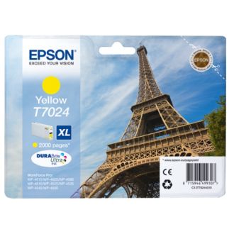 Cartouche d'origine C13T70244010 / T7024 Epson - jaune