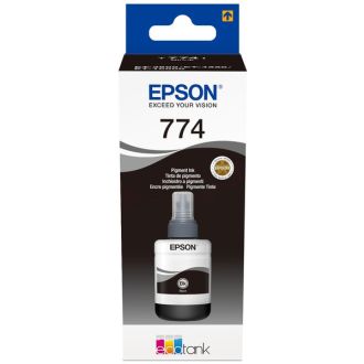 Bouteille d'encre d'origine C13T774140 / T7741 Epson - noire