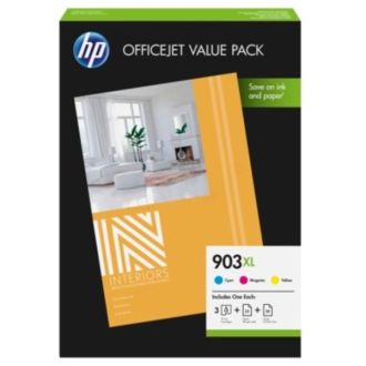 Cartouches d'origine 1CC20AE / 903XL HP - multipack 3 couleurs : cyan, magenta, jaune