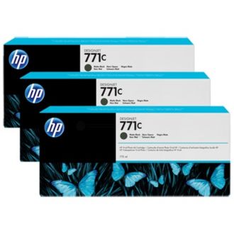 Cartouche d'origine B6Y31A / 771C HP - noire - pack de 3