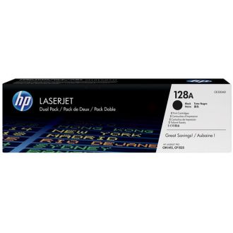 Toner d'origine CE320AD / 128A HP - noir - pack de 2
