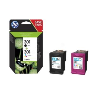 Cartouches d'origine N9J72AE / 301 HP - multipack 2 couleurs : noire, multicouleur