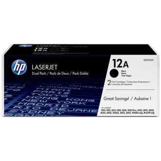 Toner d'origine Q2612AD / 12AD HP - noir - pack de 2