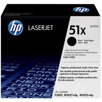 Toner d'origine Q7551X / 51X HP - noir