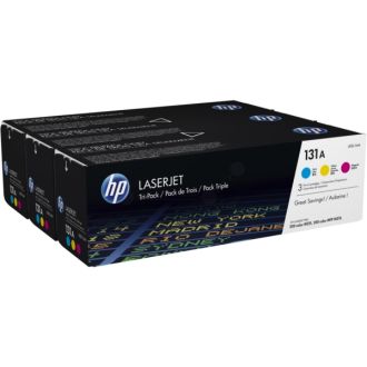 Toners d'origine U0SL1AM / 131A HP - multipack 3 couleurs : cyan, magenta, jaune