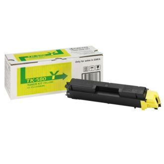 Toner d'origine 1T02KTANL0 / TK-580 Y Kyocera - jaune