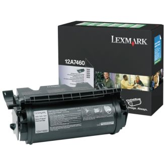 Toner d'origine 12A7460 Lexmark - noir