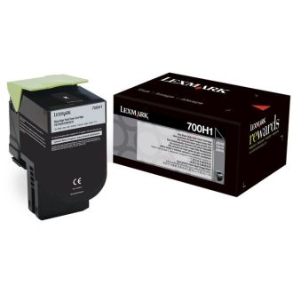 Toner d'origine 70C0H10 / 700H1 Lexmark - noir