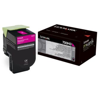 Toner d'origine 70C0H30 / 700H3 Lexmark - magenta