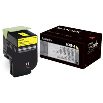 Toner d'origine 70C0H40 / 700H4 Lexmark - jaune
