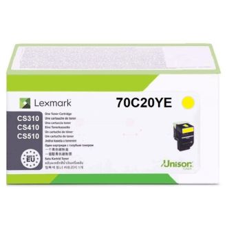 Toner d'origine 70C20YE / 702Y Lexmark - jaune