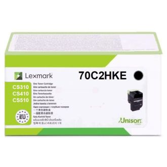 Toner d'origine 70C2HKE / 702HK Lexmark - noir
