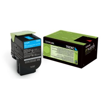 Toner d'origine 70C2XC0 / 702XC Lexmark - cyan