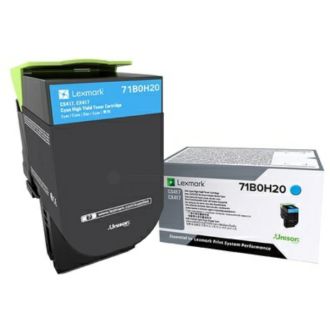 Toner d'origine 71B0H20 Lexmark - cyan