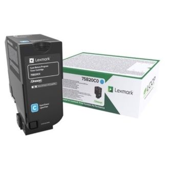Toner d'origine 75B20C0 Lexmark - cyan