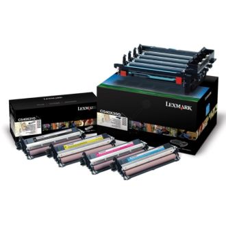 Tambour d'origine C540X74G Lexmark - multipack 4 couleurs : noir, cyan, magenta, jaune