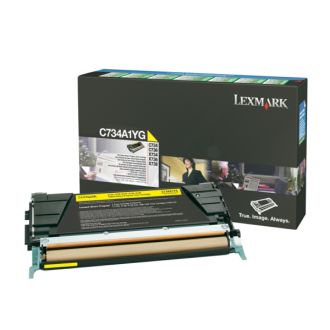 Toner d'origine C734A1YG Lexmark - jaune