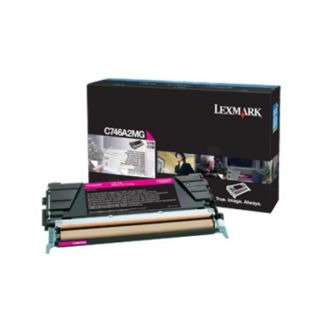 Toner d'origine C746A3MG Lexmark - magenta