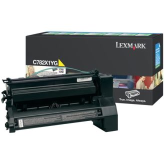 Toner d'origine C782X1YG Lexmark - jaune