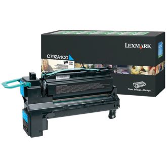 Toner d'origine C792A1CG Lexmark - cyan