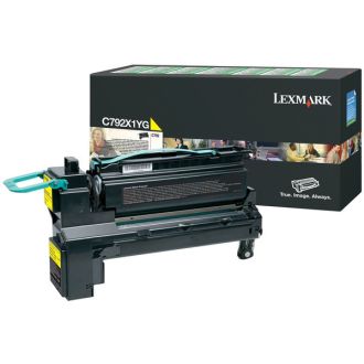 Toner d'origine C792X1YG Lexmark - jaune