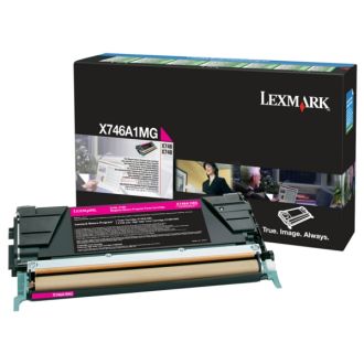 Toner d'origine X746A1MG Lexmark - magenta