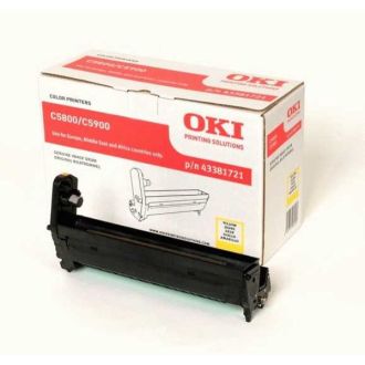 Tambour d'origine 43381721 OKI - jaune