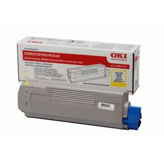 Toner d'origine 43865721 OKI - jaune